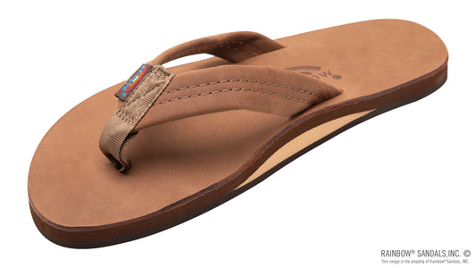 Women's Single Layer Premier Leather with Arch Support 1" Strap