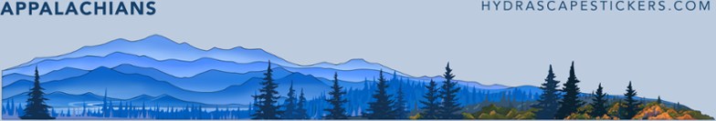 Appalachians Miniscape Sticker Big Adventure Outfitters