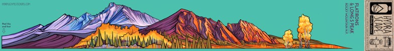 Flatirons & Longs Peak Infinity Sticker Big Adventure Outfitters