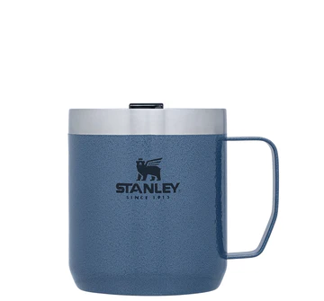 Stanley 24 oz Stay Hot Camp Mug in Hammertone Silver