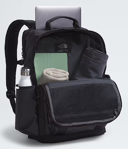 north face basecamp backpack The - Base Camp Voyager TNF Black/Asphalt Grey - lined sleeve The North Face Men's Base