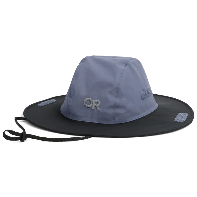 backpacking rain hat Outdoor Research Seattle Rain Hat Summit/Black / L
