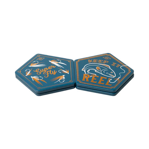 Fishing Coasters, Set of 4