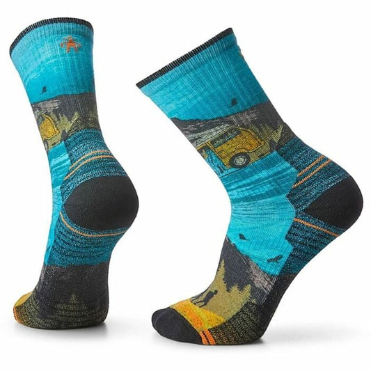 Hike Light Cushion Great Excursion Print Crew Socks