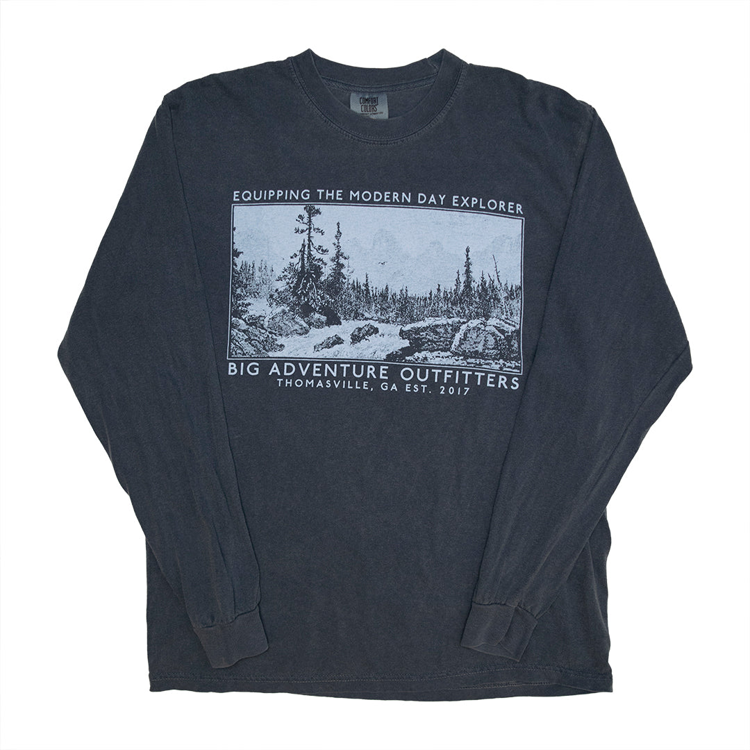 BAO Vintage Mountain Long Sleeve Tee Big Adventure Outfitters