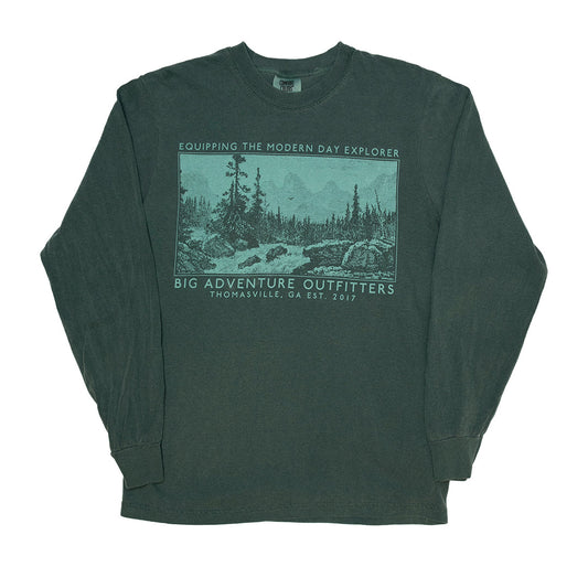 BAO Vintage Mountain Long Sleeve Tee Big Adventure Outfitters