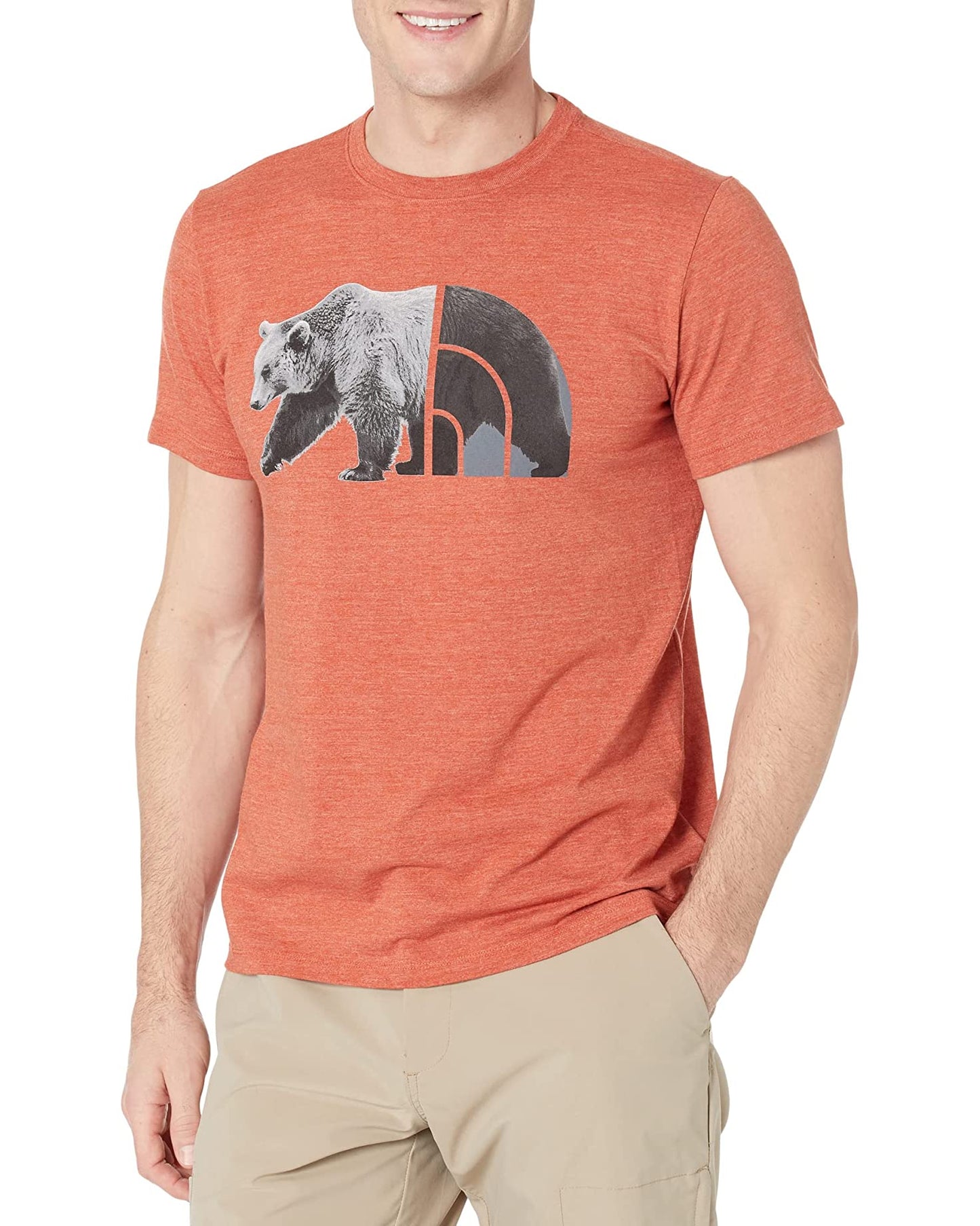 Men's Short Sleeve Tri-Blend Bear Tee