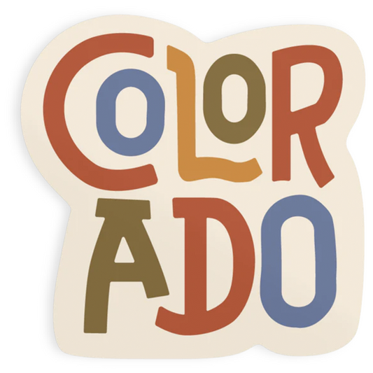 Colorful Colorado Sticker Big Adventure Outfitters