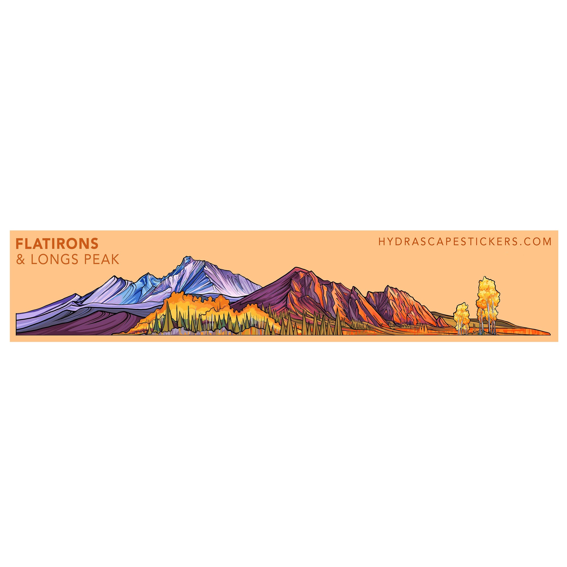 Flatirons Miniscape Sticker Big Adventure Outfitters