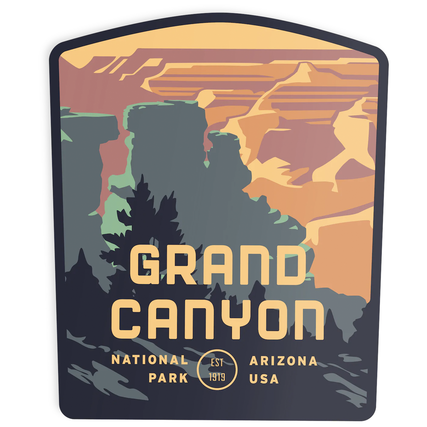 Grand Canyon National Park South Rim Sticker