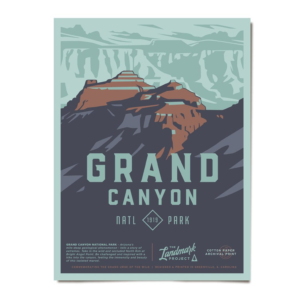 Grand Canyon National Park Poster Big Adventure Outfitters