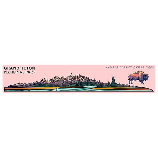 Grand Teton Miniscape Sticker Big Adventure Outfitters