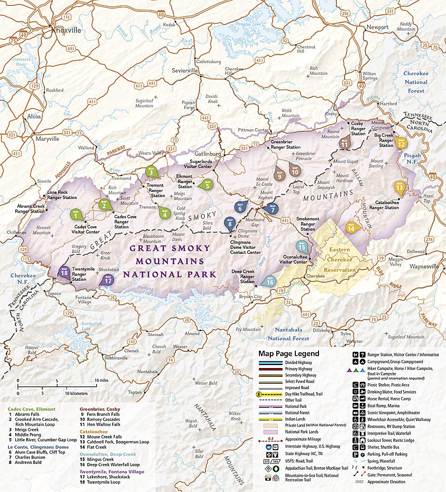Great Smoky Mountains Day Hikes Trail Guide Big Adventure Outfitters