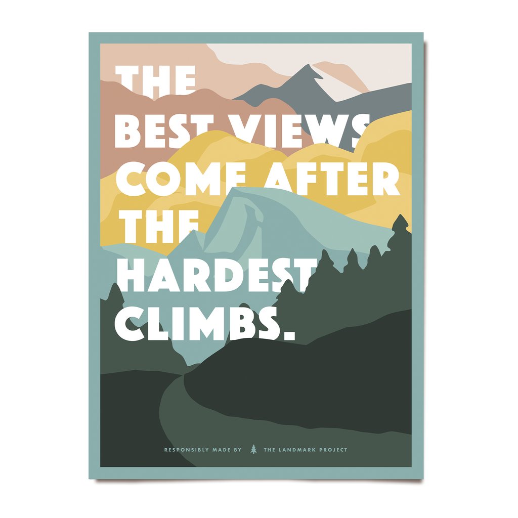 Hardest Climb Poster Big Adventure Outfitters