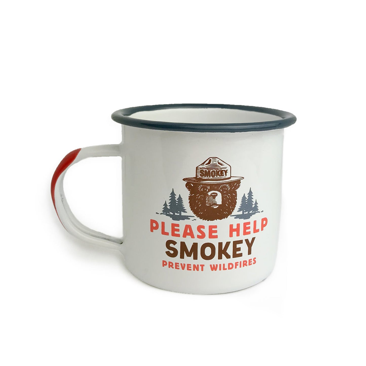 Smokey Bear Enamelware Mug