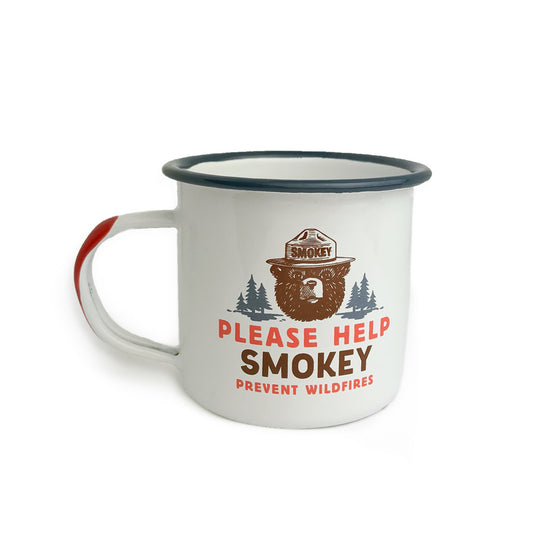 Smokey Bear Enamelware Mug