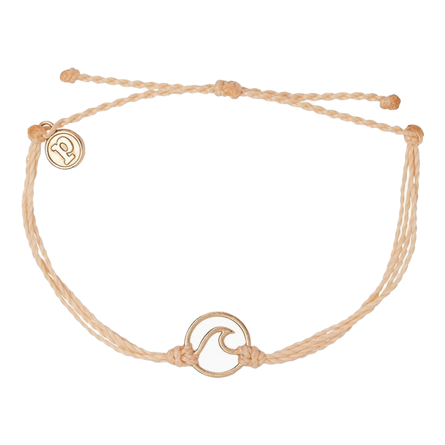 Rose Gold Wave Charm Bracelet