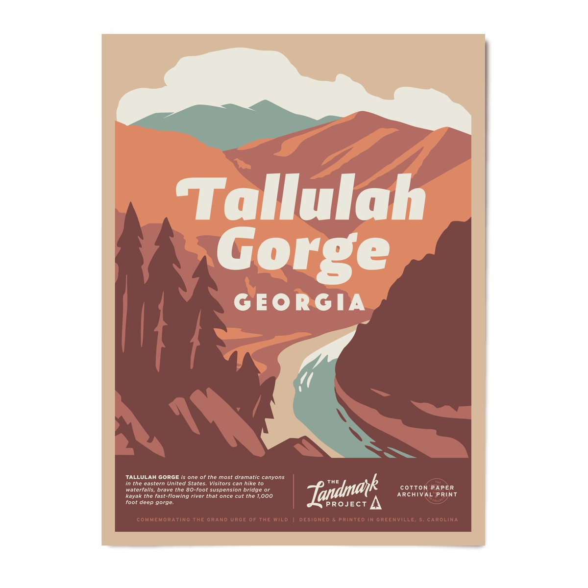 Tallulah Gorge State Park Poster