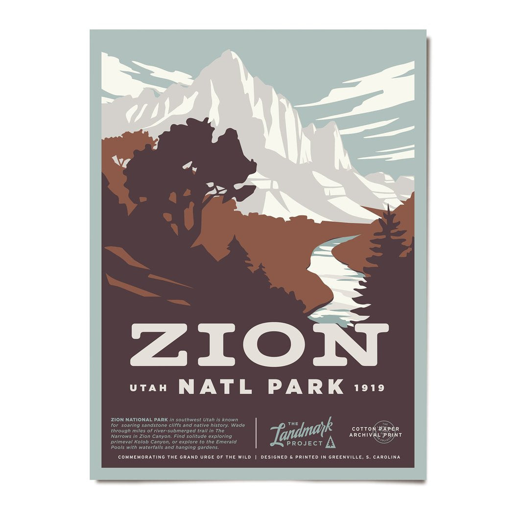 Zion National Park Poster